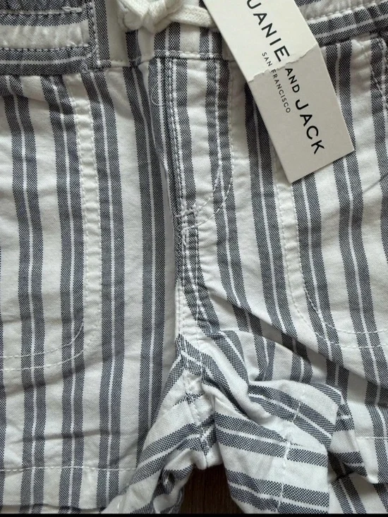 Janie and Jack Baby Boy Shorts 6-12 Months Striped NEW NWT Summer Nautical - Picture 4 of 5
